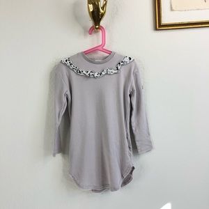 Bandy Button Ruffle Dress Polka Dot Animal Names Pocket Frock